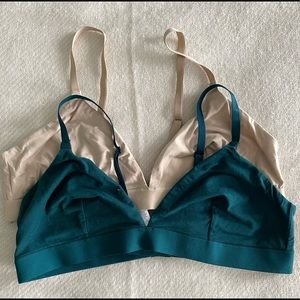 Old Navy cotton bras with elastic band